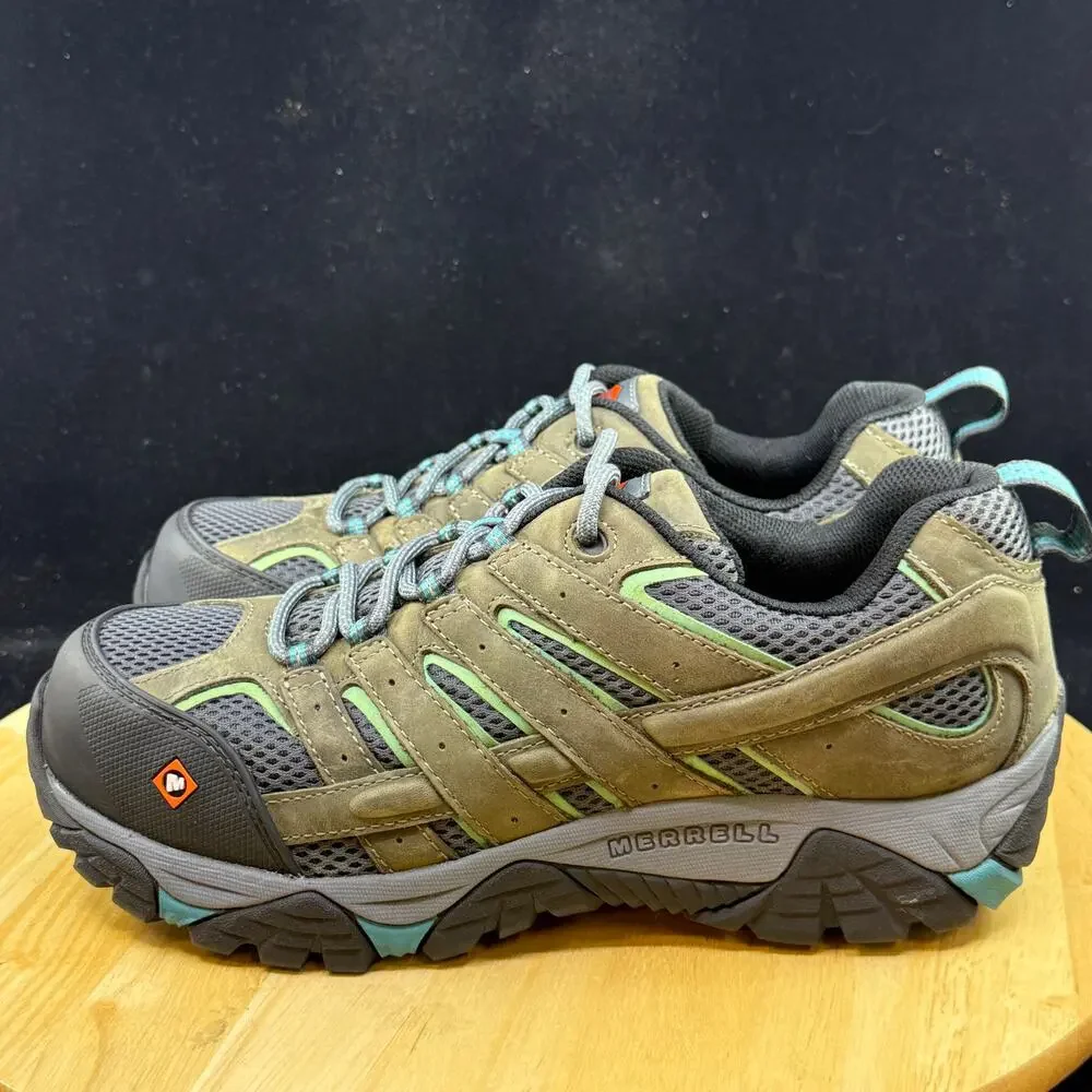 MERRELL Moab Vertex Vent Composite Safety Toe Women's Work Shoes J11582 Sz 9.5 M